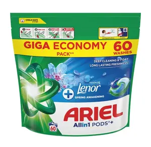 Ariel Touch of Lenor Spring Awakening Allin1 kapsle na praní 60 ks