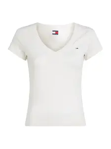 Tommy Jeans Tričko  biela