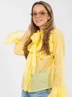 Žlutá halenka s volány