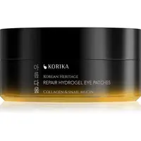 KORIKA Korean Heritage Collagen & Snail Mucin Repair Hydrogel Eye Patches hydrogélové vankúšiky 60 ks