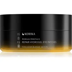 KORIKA Korean Heritage Collagen & Snail Mucin Repair Hydrogel Eye Patches hydrogélové vankúšiky 60 ks