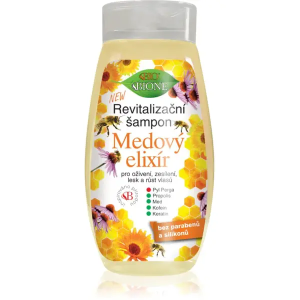 Bione Cosmetics Medový Elixír revitalizační šampon na vlasy 260 ml