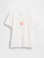 GAP Baby žebrované tričko s logem - Holky