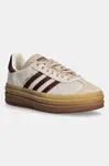 Kožené tenisky adidas Originals Gazelle Bold béžová barva, JQ5127