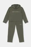 Tepláková souprava EA7 Emporio Armani zelená barva, 6DFV02 FJZEZ