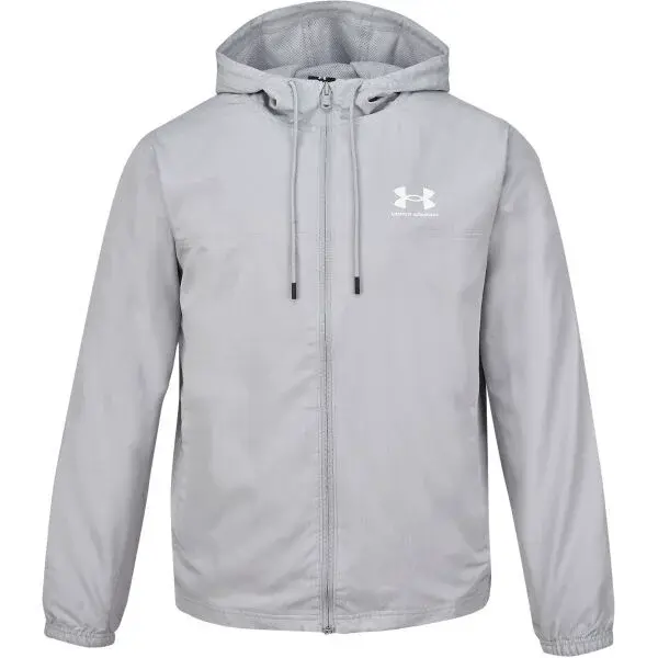 Under Armour RIVAL WOVEN WINDBREAKER Pánská bunda, šedá, velikost M