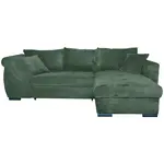 Carryhome ROHOVÁ SEDAČKA, textil, tmavě zelená