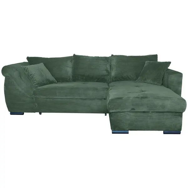 Carryhome ROHOVÁ SEDAČKA, textil, tmavě zelená