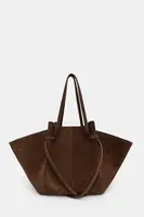 Semišová kabelka Yuzefi LARGE MOCHI hnědá barva, YUZAW23-HB-LM-S004