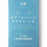 Sada pastelek v pouzdře Printworks Metallic 12-pack