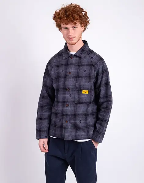 Service Works Thistle Plaid FOH Jacket BLACK XXL