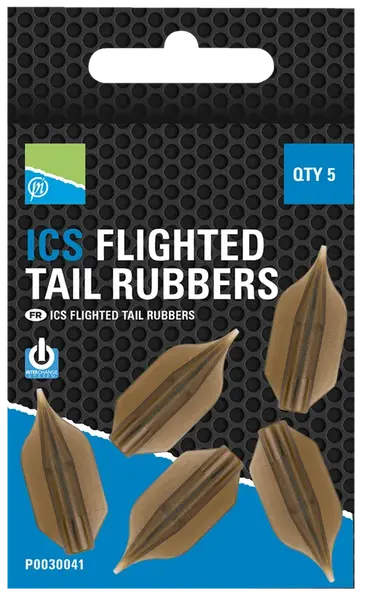 Preston innovations nahadzovacie prevleky na krmítka ics flighted tail rubbers 30 mm 5 ks