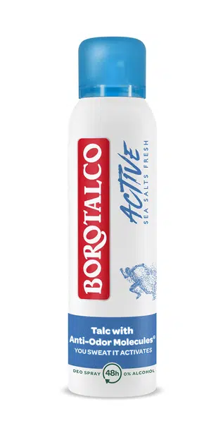 Borotalco Svieži dezodorant morská soľ Active (Deo Spray) 150 ml
