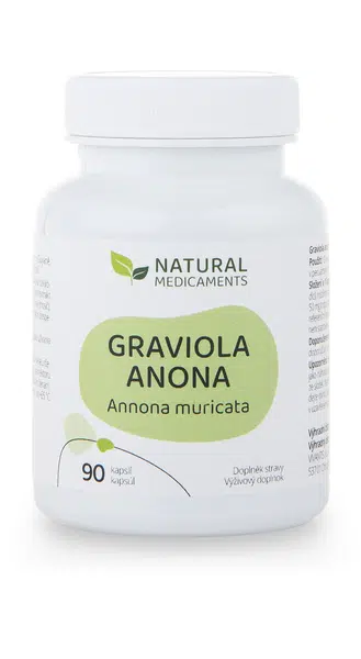 Natural Medicaments Graviola anona (Annona muricata) 90 kapsúl