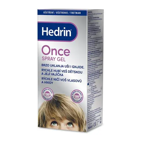 Hedrin Once, gel ve spreji, hubí vši do 15 min 100 ml