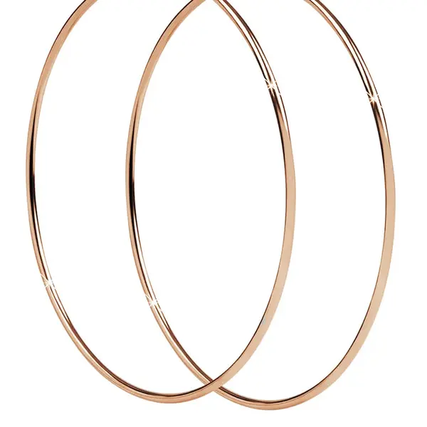 Troli Nadčasové bronzové náušnice kruhy 2 cm