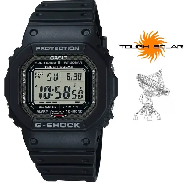 Casio G-Shock Original Solar Rádiovo riadené GW-5000U-1ER (660) Made in Japan