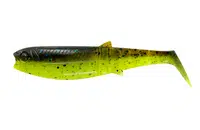 Savage gear gumová nástraha cannibal shad chartreuse pumpkin - 6,8 cm 3 g