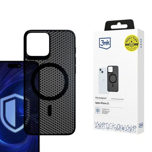 Zadní kryt 3mk COOLing MagCase pro Apple iPhone 15 Pro Max, černá
