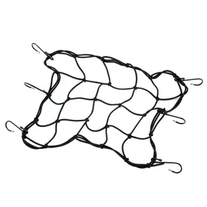 Pružná zavazadlová síť Oxford Bright Net 38 x 38 cm černá/reflexní