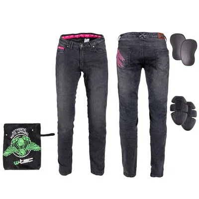 Dámské moto džíny W-TEC Leonarda černá 4XL