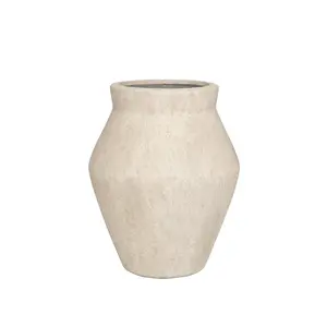 Květináč Fleuri High, béžový travertin, více velkostí - Pottery Pots Velikost: M - ⌀ 55, v. 68 cm