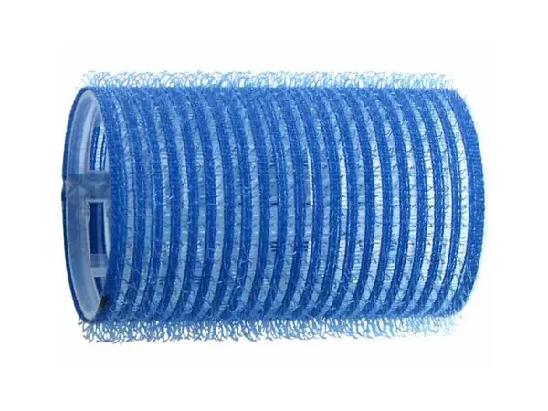 Natáčky na vlasy Duko Velcro pr.38 mm, 6 ks - samodržící, modré (15/3)