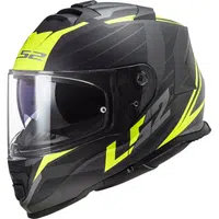 Moto helma LS2 FF800 Storm II Nerve Matt H-V Yellow 3XL (65-66)