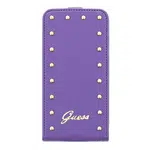 GUFLS5SAV Guess Studded Flip Kožené Pouzdro Purple pro Samsung G900 Galaxy S5