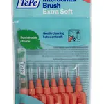 Tepe Mezizubní kartáčky EXTRA SOFT světle červené 0,5 mm sáček 8 ks