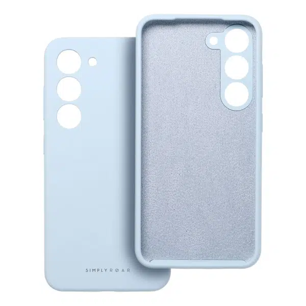 Zadní silikonový kryt ROAR case CLOUD SKIN pro Samsung Galaxy S24, světle zmodrá