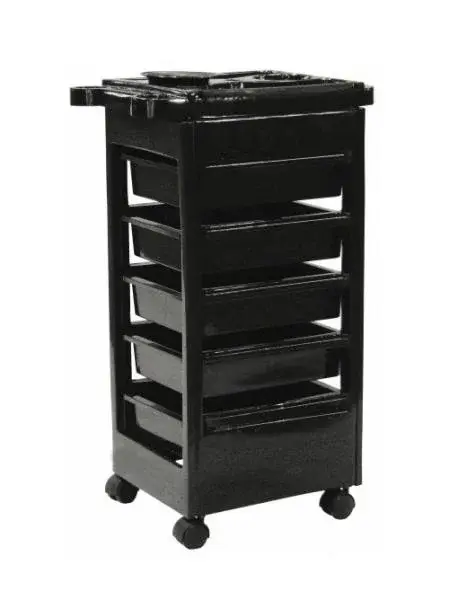 Kadernícky pracovný vozík Hairway Energy - čierny (50031) + darček zadarmo