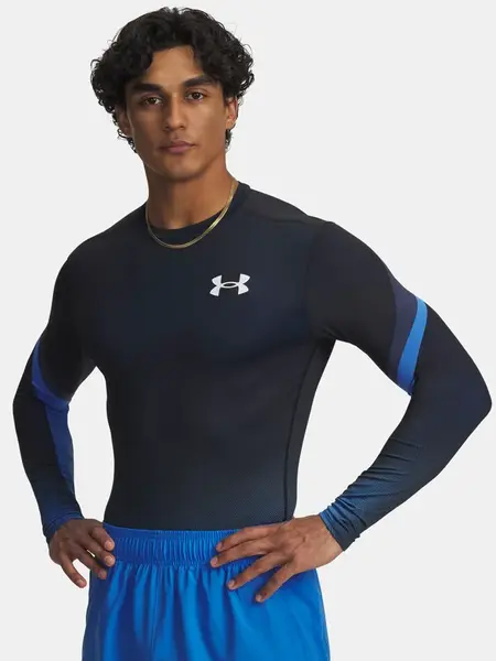Pánské tričko Under Armour UA Heatgear Sub Crew LS-BLU - Pánské