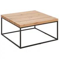 P & B KONFERENČNÍ STOLEK, černá, barvy dubu, kov, kompozitní dřevo, 80/40/80 cm