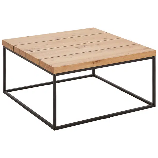 P & B KONFERENČNÍ STOLEK, černá, barvy dubu, kov, kompozitní dřevo, 80/40/80 cm