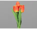Umelá kvetina Zväzok tulipánov 30 cm, oranžová%