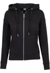 Women's classic zip-up hoodie in black