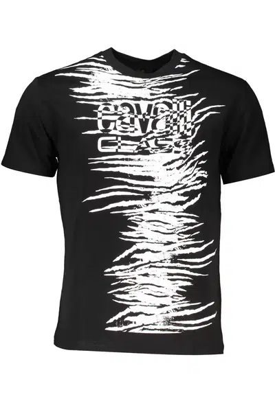 CAVALLI CLASS T-SHIRT SHORT SLEEVE MAN BLACK