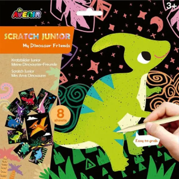Avenir Škrabací obrázky 8 ks - Dinosauři (Defekt)
