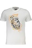 CAVALLI CLASS MEN'S SHORT SLEEVED T-SHIRT WHITE