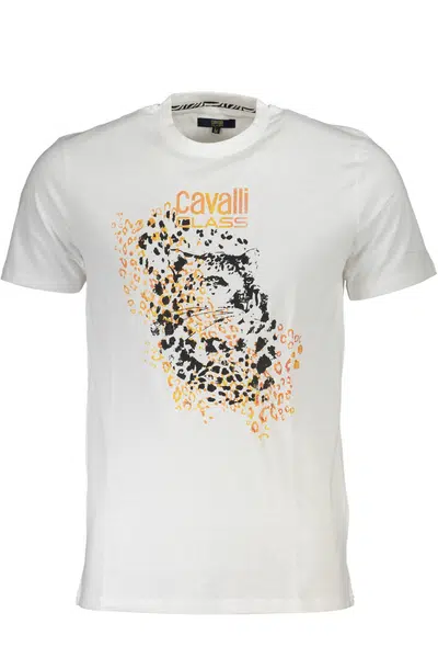 CAVALLI CLASS MEN'S SHORT SLEEVED T-SHIRT WHITE