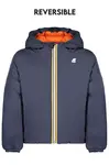 Oboustranná modrá dětská bunda K-WAY