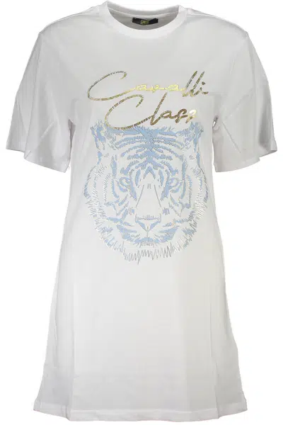 CAVALLI CLASS SHORT SLEEVE T-SHIRT WOMEN WHITE