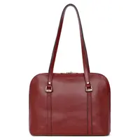 Dámska kožená kabelka Hexagona Vonela - tmavo červená
