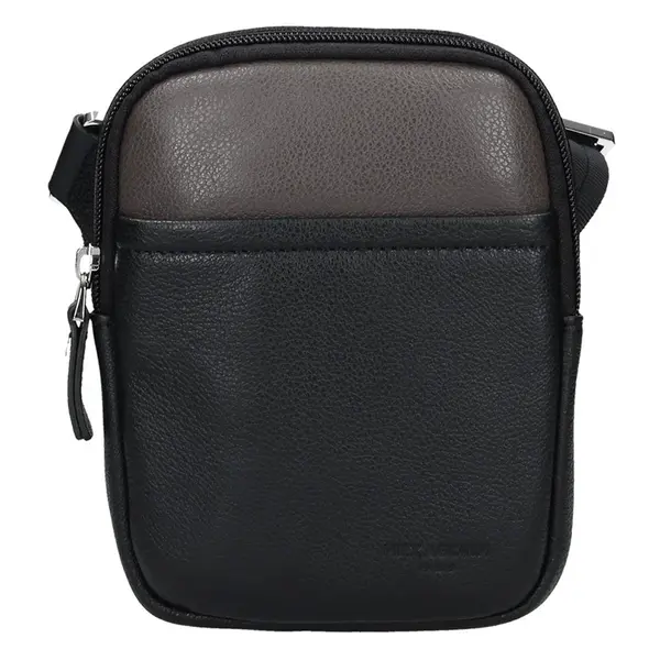 Pánska taška na doklady Hexagon Vilém - čierno-hnedá