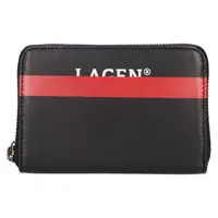 Dámská kožená peněženka Lagen Eluned - černo-červená