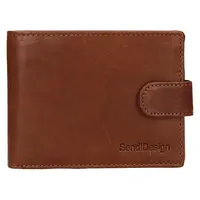 Pánská kožená peněženka SendiDesign Robert - koňak