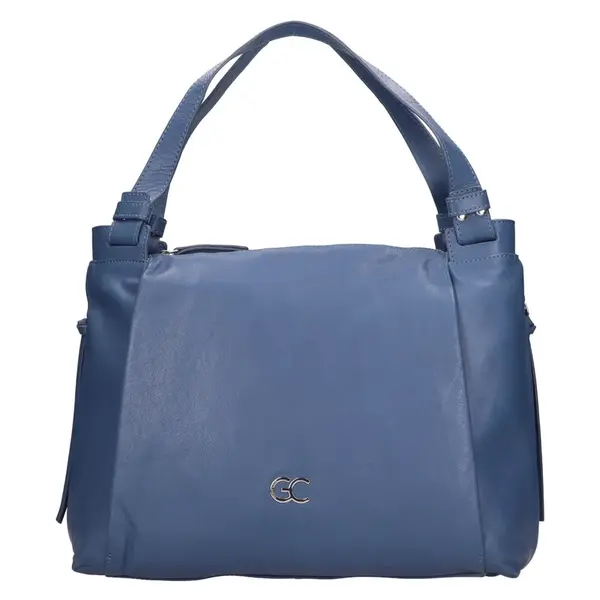 Dámská kožená kabelka Gianní Conti Marcela - modrá