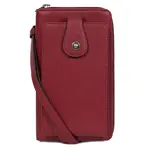 Dámská kabelka na mobil a doklady Hexagona Valeri - tmavě červená