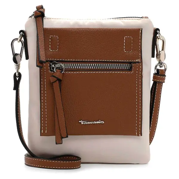 Dámská kabelka na mobil a doklady Tamaris Rikke - krémovo-hnědá